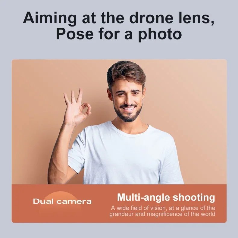 Lenovo D18 Drone 8K Antenna HD Doppia Fotocamera Intelligente Evitamento Ostacoli Brushless Potenza 5G WIFI Schermo di Controllo Remoto GPS Drone