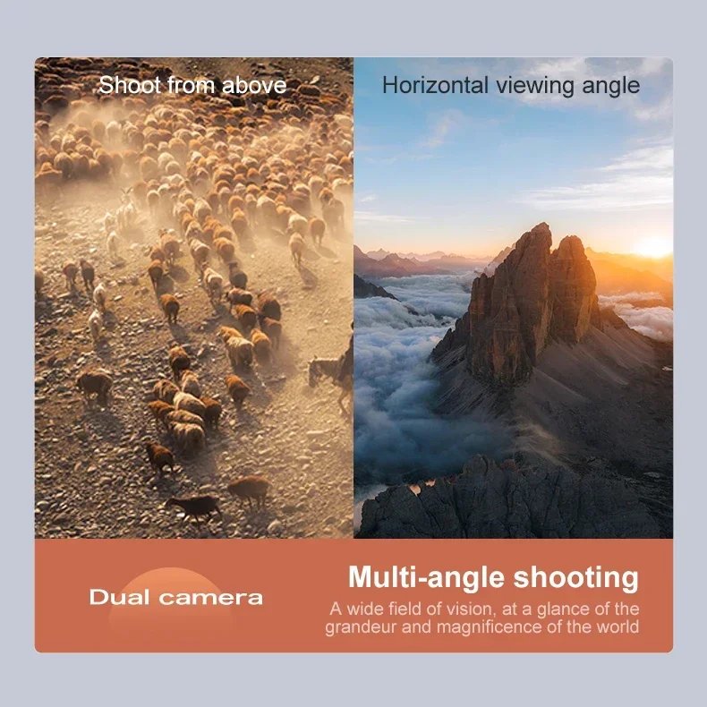 Lenovo D18 Drone 8K Antenna HD Doppia Fotocamera Intelligente Evitamento Ostacoli Brushless Potenza 5G WIFI Schermo di Controllo Remoto GPS Drone