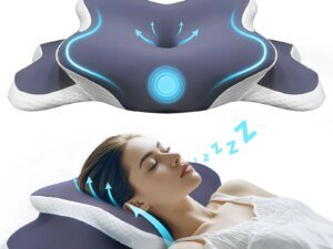 Cuscino in memory foam Cuscino cervicale Sollievo dal dolore al collo Contorno Supporto ortopedico ergonomico per il collo per regalo per il sonno dello stomaco laterale della schiena