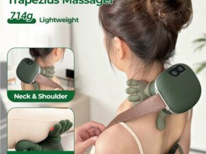 Bionic Finger Neck Shoulder Massager Wireless Neck Cervical Trapezius Kneading Massage Shawl Brushless Motor Neck masajeador