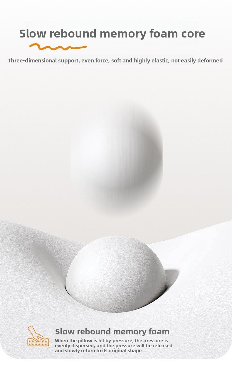 Cuscino cervicale in memory foam per alleviare il dolore al collo Supporto ergonomico ortopedico per il collo Lato della schiena Dormire per lo stomaco Regalo ideale