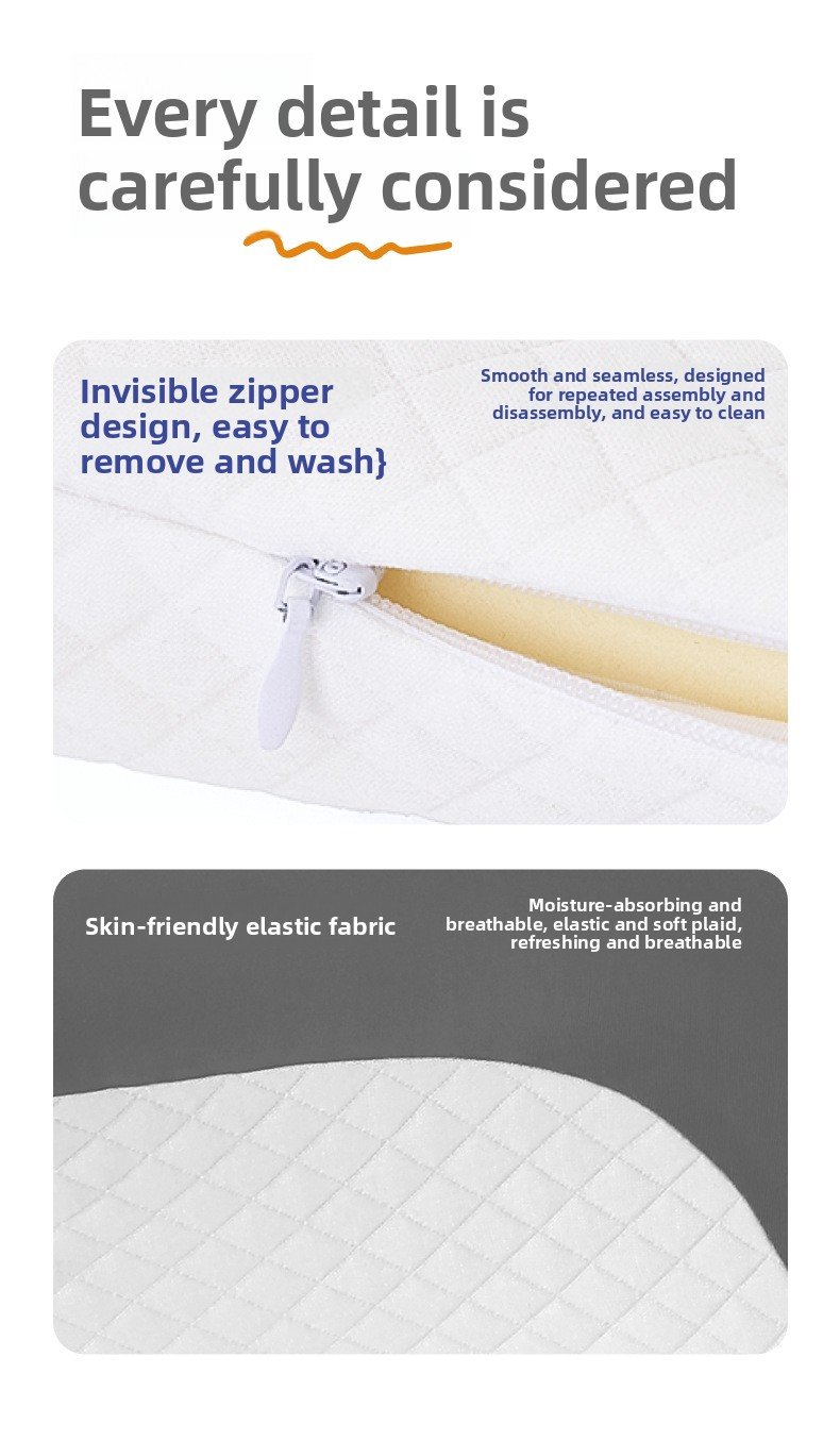 Cuscino cervicale in memory foam per alleviare il dolore al collo Supporto ergonomico ortopedico per il collo Lato della schiena Dormire per lo stomaco Regalo ideale