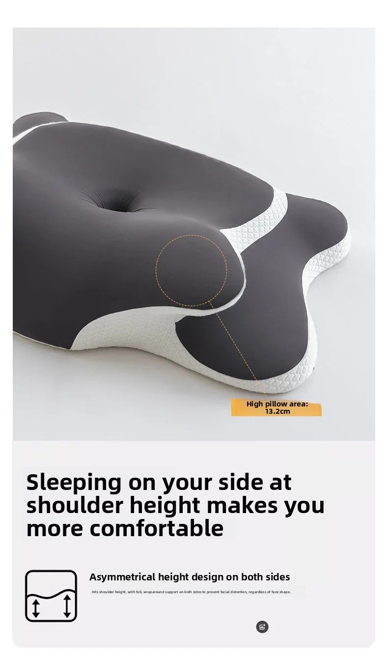 Cuscino cervicale in memory foam per alleviare il dolore al collo Supporto ergonomico ortopedico per il collo Lato della schiena Dormire per lo stomaco Regalo ideale