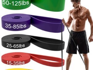 Sblocca il tuo potenziale fitness con fasce di resistenza: allenamento per la forza, body building, allenamento, stretching, palestra domestica e altro ancora
