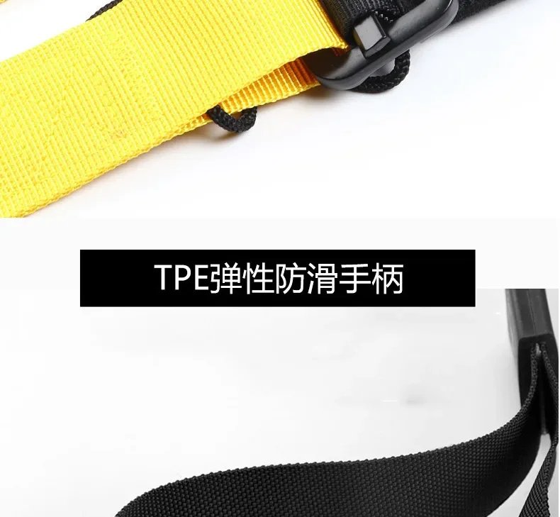 P3-Trx Cintura per allenamento con sospensione Fascia di tensione per fitness domestico Corda di tensione Fascia di resistenza Sistema di allenamento per sospensione Attrezzatura da palestra