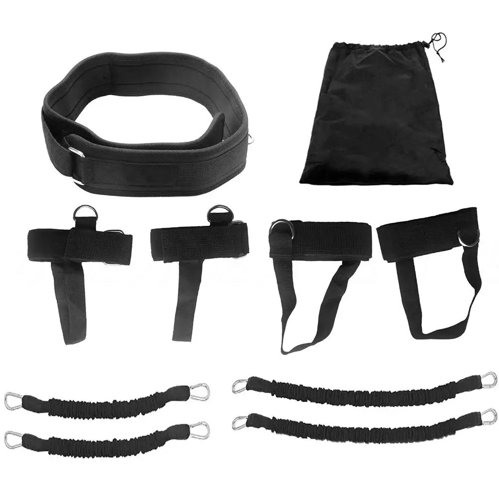 Set di fasce di resistenza per allenamento di boxe Fasce di resistenza per fitness Allenamento per rimbalzare le gambe in vita per esercizi di braccio Allenamento di boxe Muay