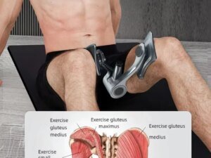 Attrezzatura per il fitness Kegel Esercizio domestico Allenatore di muscoli pelvici della bacino Attrezzature per glutei per uomo Esercitatore da pavimento - Rafforzare