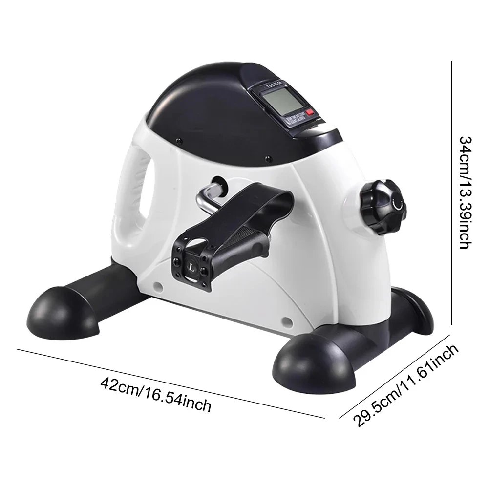 Mini cyclette per braccia e gambe, macchina per esercizi con pedale regolabile, display LCD, trainer per pedali portatile per l'home office Mini cyclette per braccia e gambe, macchina per esercizi con pedale regolabile, display LCD, trainer per pedali portatile per l'home office